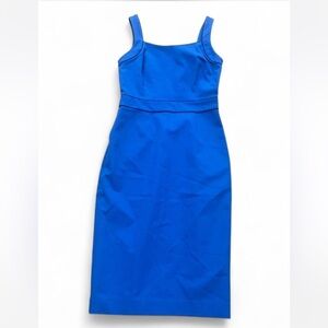 Banana Republic Blue Midi Dress Party Wedding Guest Size 2